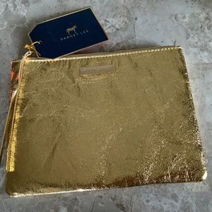 Metallic Gold Cosmetic  Pouch From DABNEY LEE